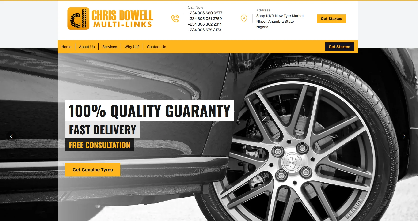 Chris Dowell Multi Links - Web Design