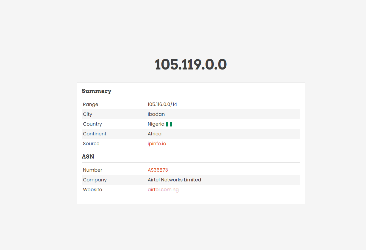 GeoIP API : HTTP Service for IP-address info
