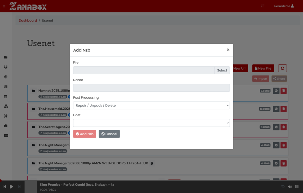 Zanabox Usenet Add File