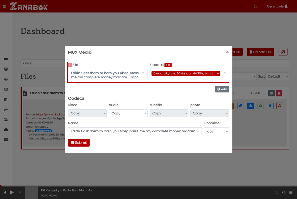 Zanabox Video Extract