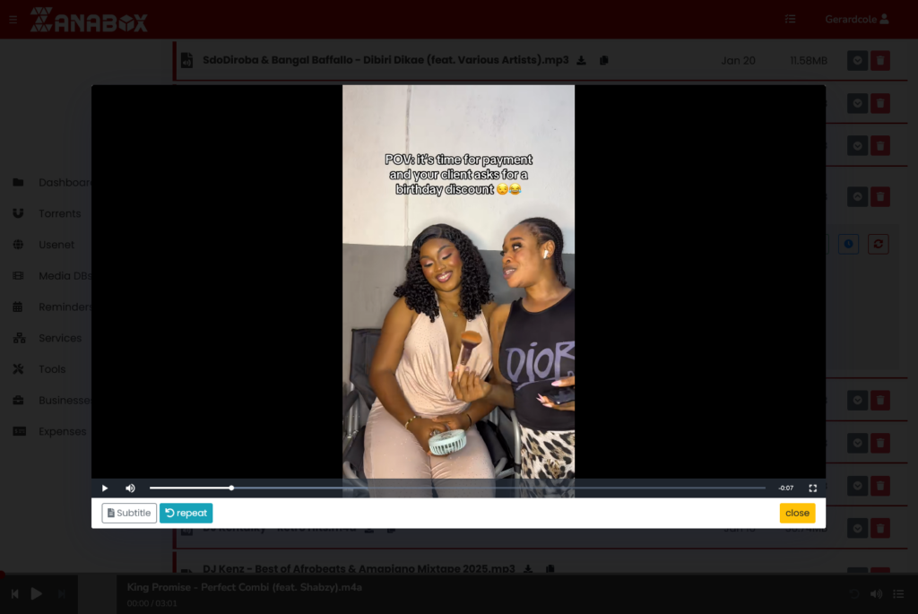 Zanabox Video Player